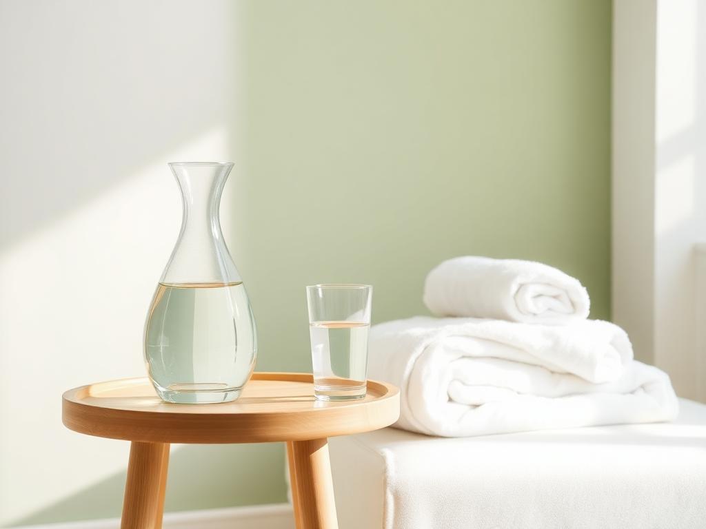 Calm treatment setting for manual lymphatic drainage